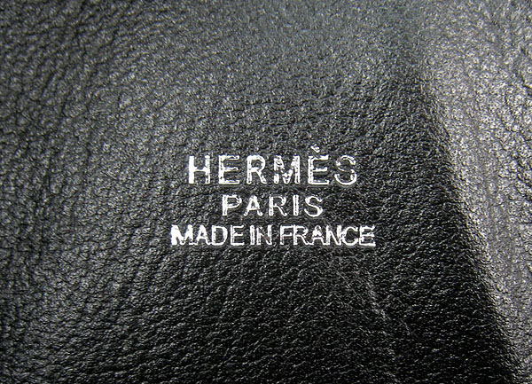 Fake Hermes Togo Leather Handbag Black 8076